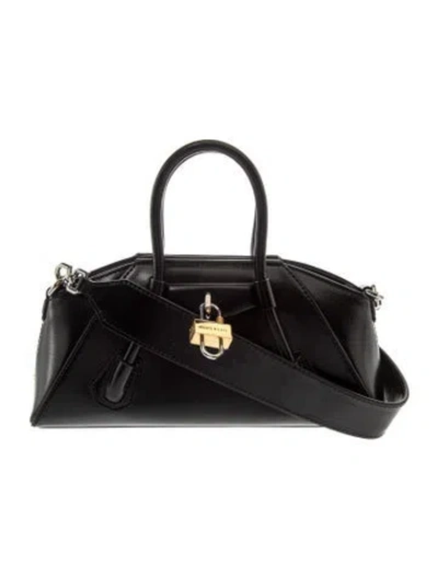 Pre-owned Givenchy Leather Antigona Mini In Black