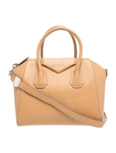 Pre-owned Givenchy Leather Antigona In Neutral