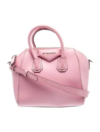 Pre-owned Givenchy Leather Antigona In Pink