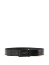 Givenchy Leather Antigona Plaque Belt 40mm Accessories In Brown