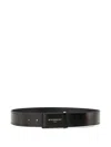 Givenchy Leather Antigona Plaque Belt 40mm Accessories In Black