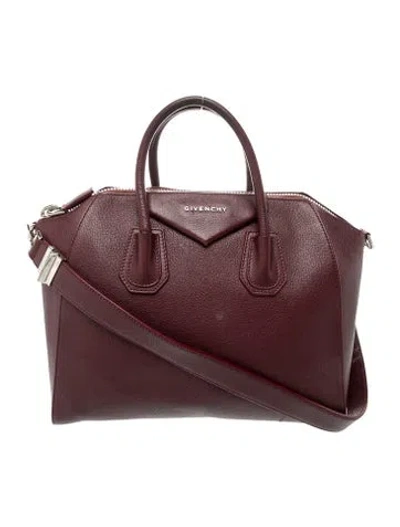 Pre-owned Givenchy Leather 'antigona' In Red