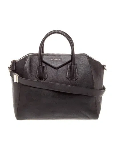 Pre-owned Givenchy Leather Antigona Small In Black