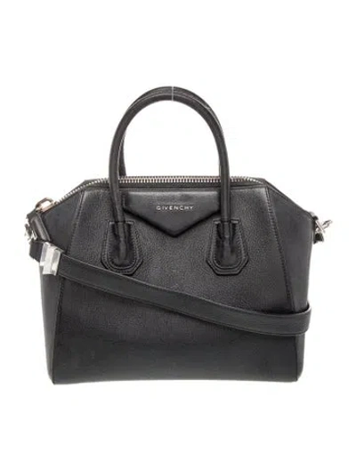 Pre-owned Givenchy Leather Antigona Small In Black