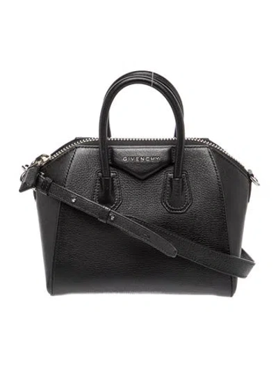 Pre-owned Givenchy Leather Antigona Small In Black