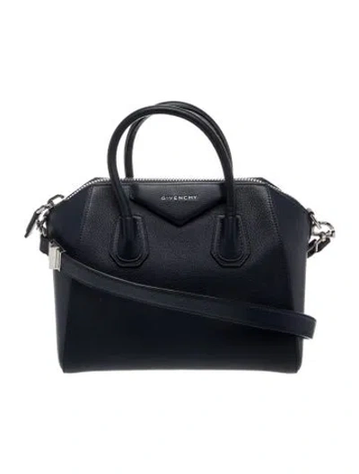 Pre-owned Givenchy Leather Antigona Small In Blue