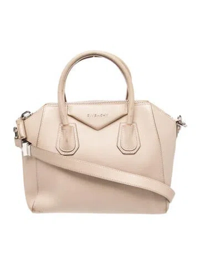 Pre-owned Givenchy Leather Antigona Small In Brown