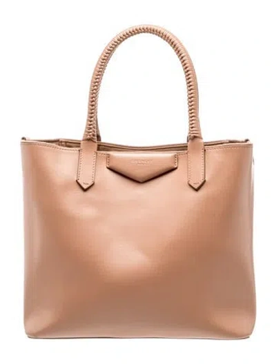Pre-owned Givenchy Leather Antigona Small In Neutral