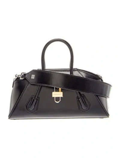 Pre-owned Givenchy Leather Antigona Stretch Handbag Mini W/ Tags In Black