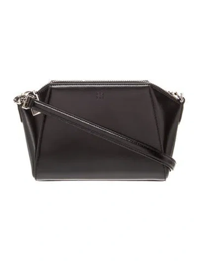 Pre-owned Givenchy Leather Antigona Xs In Black