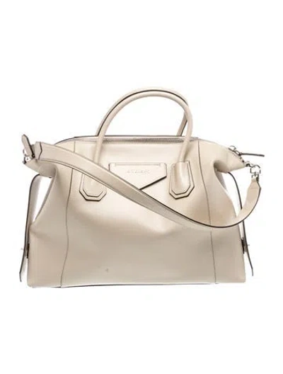 Pre-owned Givenchy Leather Antigonia Large In Neutral
