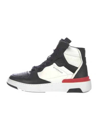 Pre-owned Givenchy Leather Athletic Sneakers In Black