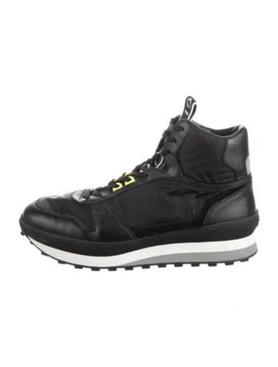 Pre-owned Givenchy Leather Athletic Sneakers In Black