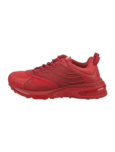 Pre-owned Givenchy Leather Athletic Sneakers In Red