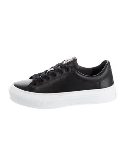 Pre-owned Givenchy Leather Athletic Sneakers W/ Tags In Black