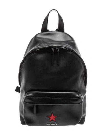 Pre-owned Givenchy Leather Backpack In Black