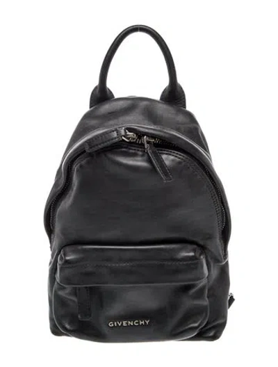 Pre-owned Givenchy Leather Backpack In Black