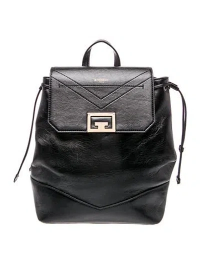 Pre-owned Givenchy Leather Backpack In Black