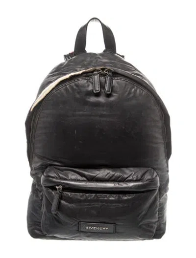 Pre-owned Givenchy Leather Backpack In Black
