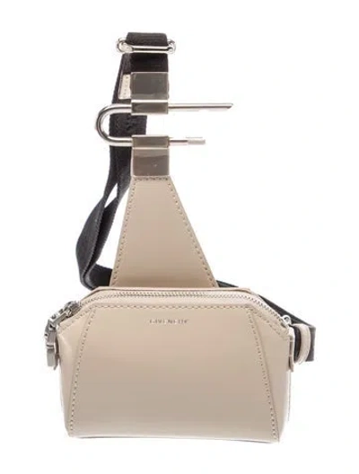 Pre-owned Givenchy Leather Backpack In Neutral