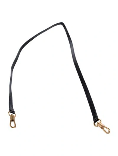 Pre-owned Givenchy Leather Bag Strap In Black