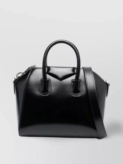 Givenchy Leather Bag With Handles And Detachable Strap In Black