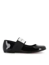 Givenchy Patent Leather Flats In Black