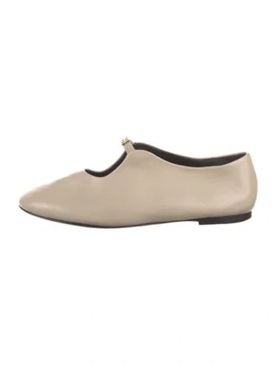 Pre-owned Givenchy Leather Ballet Flats In Neutrals