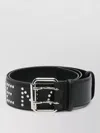 Givenchy Leather Belt Adjustable Size Studded Design Versatile In Black