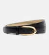 Givenchy Pinch Leather Belt In Black