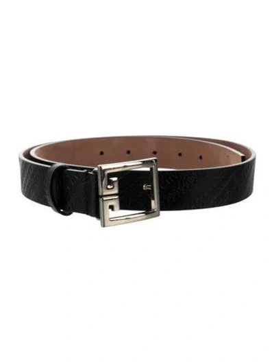 Pre-owned Givenchy Leather Belt In Black
