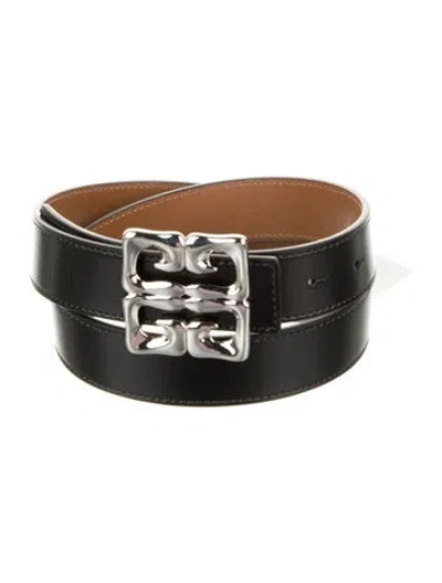 Pre-owned Givenchy Leather Belt In Black