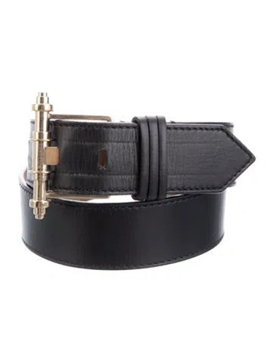 Pre-owned Givenchy Leather Belt In Black