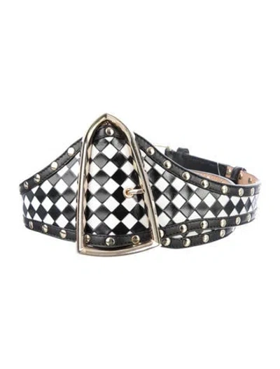 Pre-owned Givenchy Leather Belt In Black