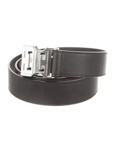Pre-owned Givenchy Leather Belt In Black