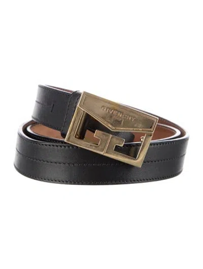 Pre-owned Givenchy Leather Belt Kit In Black