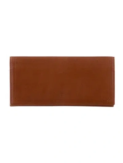 Pre-owned Givenchy Leather Bifold Wallet In Brown