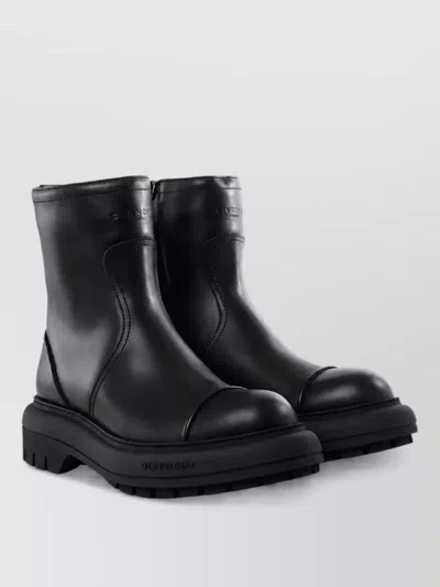 Givenchy Leather Biker Ankle Boots In Black