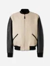 Givenchy Silk Nylon Jacket Contrast Sleeves Pockets In Black