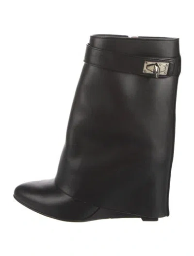 Pre-owned Givenchy Leather Boots In Black