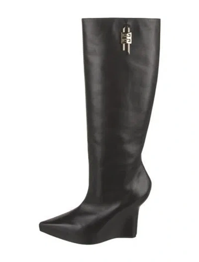 Pre-owned Givenchy Leather Boots In Black