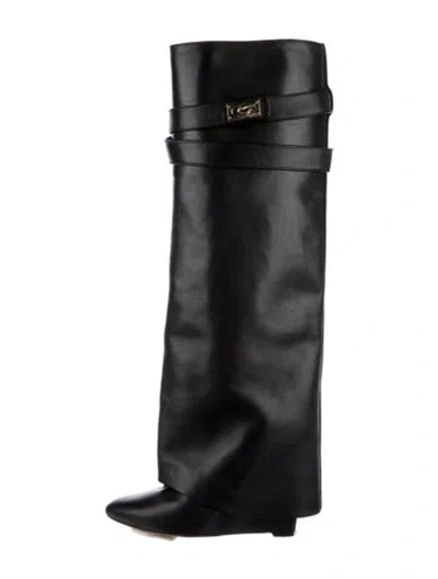 Pre-owned Givenchy Leather Boots In Black