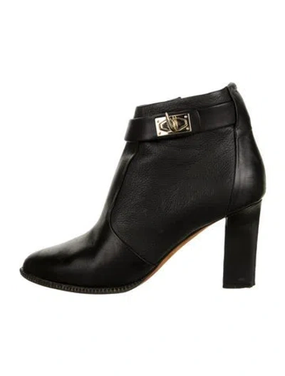 Pre-owned Givenchy Leather Boots In Black