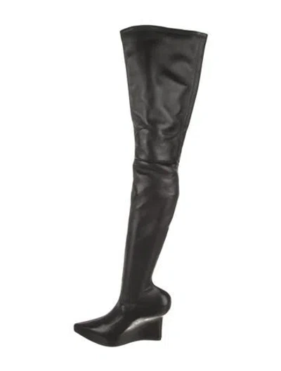 Pre-owned Givenchy Leather Boots In Black