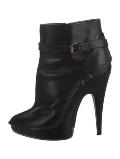 Pre-owned Givenchy Leather Boots In Black