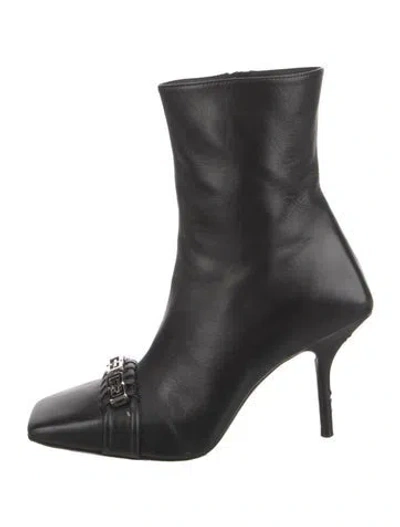 Pre-owned Givenchy Leather Boots In Black