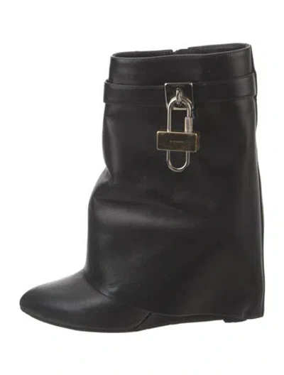 Pre-owned Givenchy Leather Boots In Black