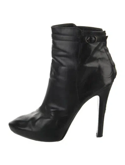 Pre-owned Givenchy Leather Boots In Black