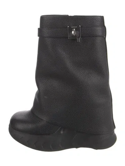Pre-owned Givenchy Leather Boots In Black