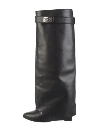 Pre-owned Givenchy Leather Boots In Black
